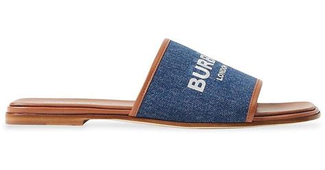 burberry slides cheap|burberry denim slides.